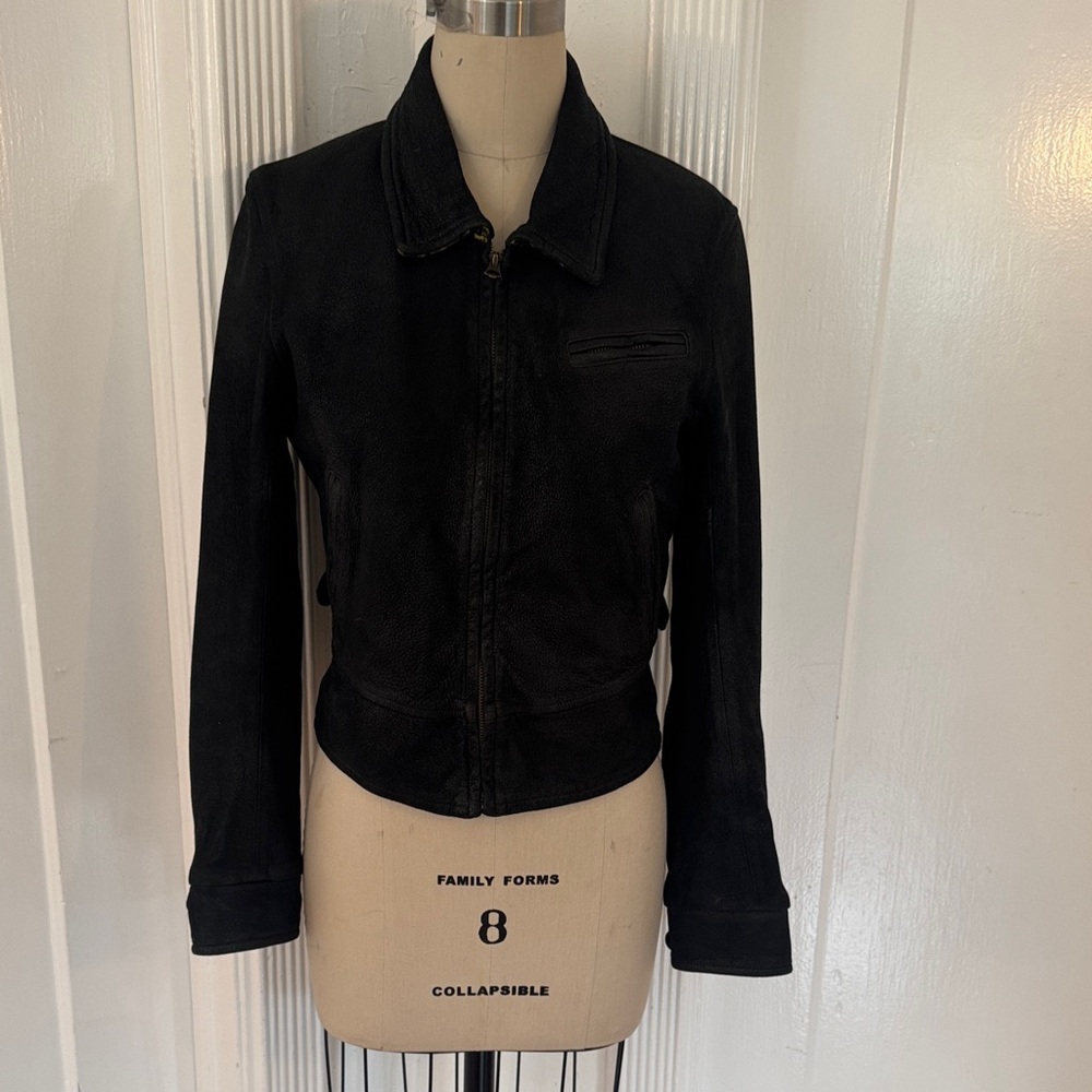 Levi Strauss sheep skin leather vintage jacket